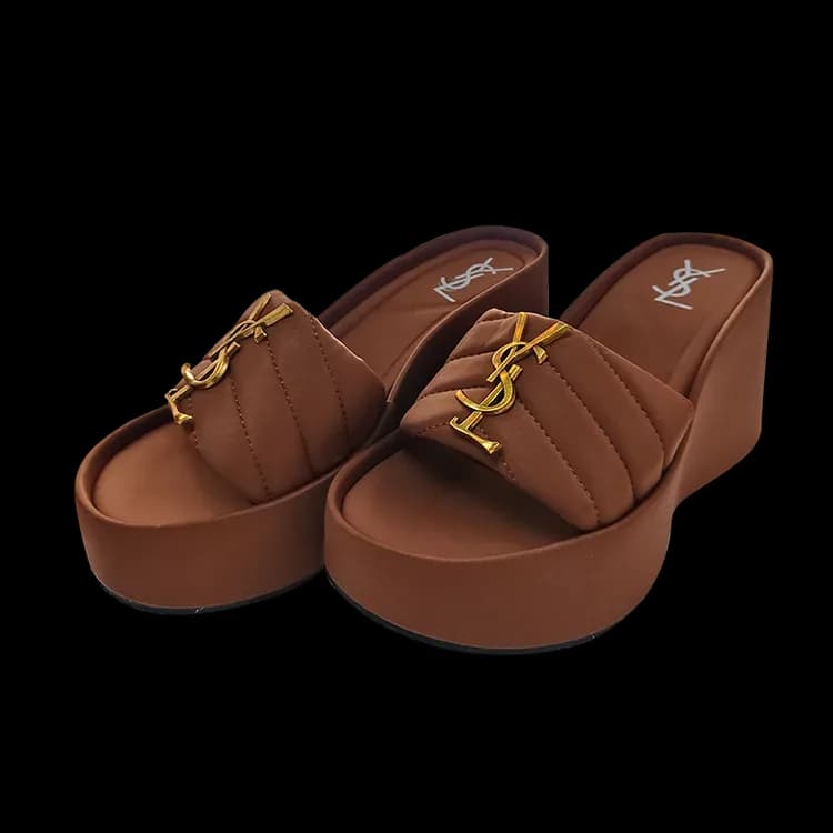 Padded wedge sandals